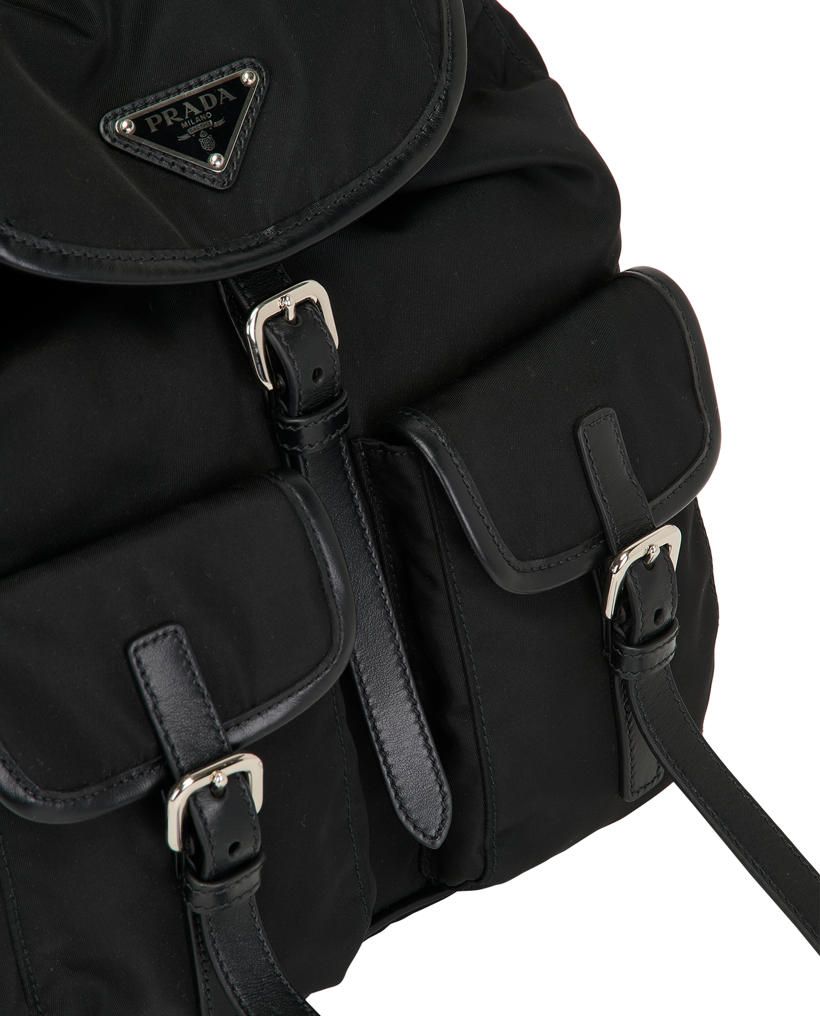 Small Tessuto Backpack, &pound;750, Handbags, Black, Nylon, Other view